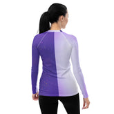 Stylish Kirigami Heartbeat Women's Rash Guard design.